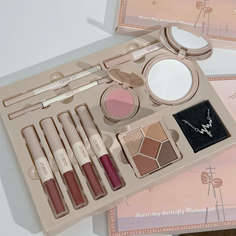 Beauty Book Makeup Kit - QIBEST 4 Kolory Dwustronny Błyszczyk do