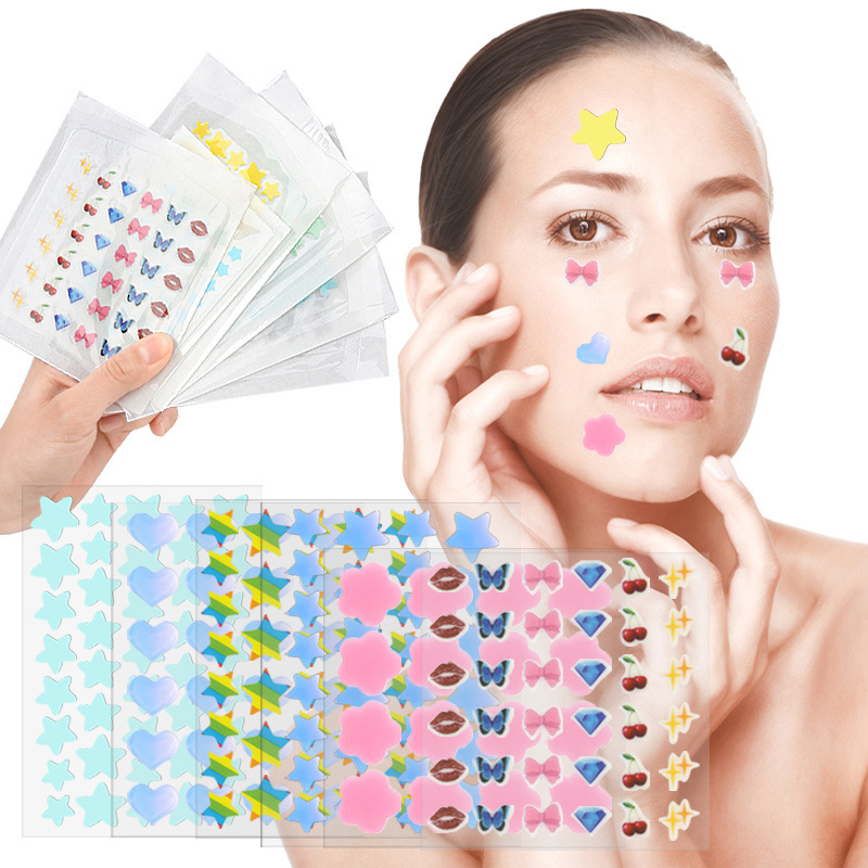 Beauty Of Makeup - Kolorowe, kreskówkowe plastry na trądzik, naklejki