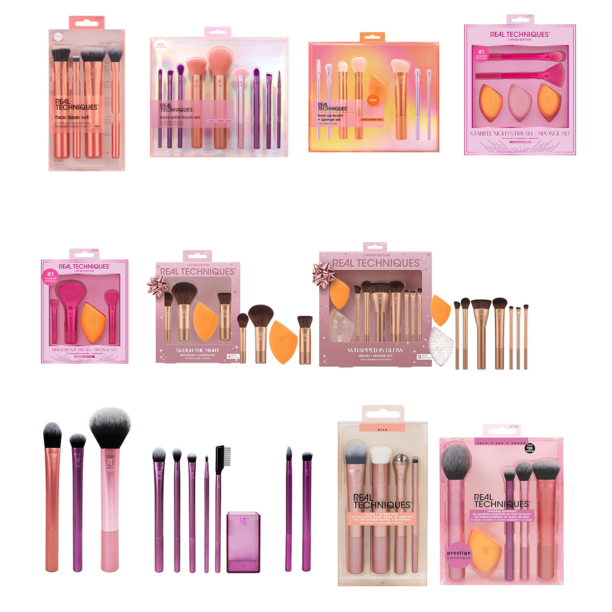 Beauty Makeup Desk - Kompletny zestaw pędzli do makijażu 1997