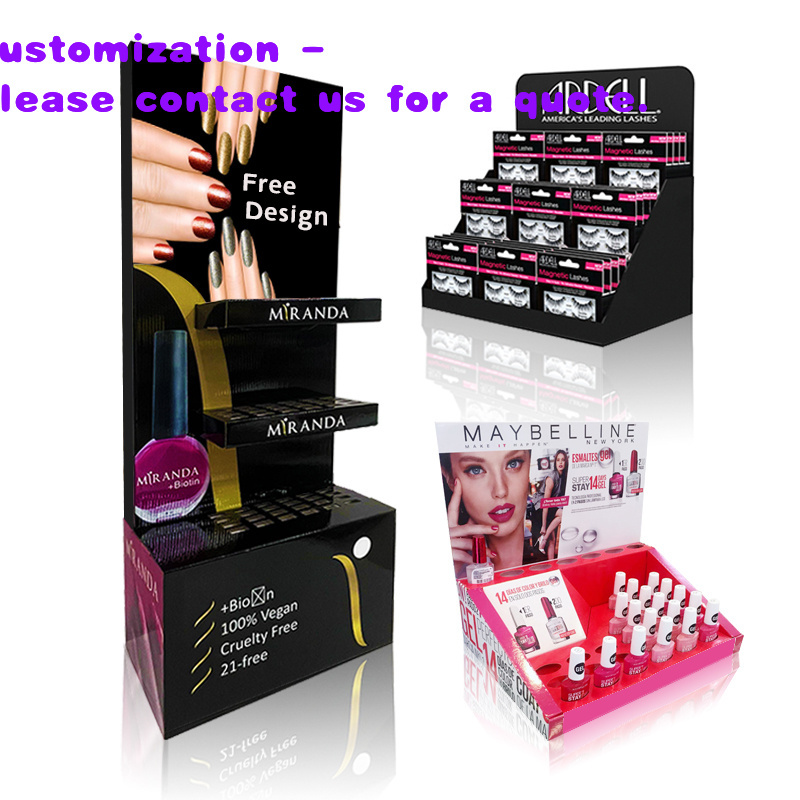 Beauty Makeup Store - Stojak ekspozycyjny z kartonu na kosmetyki,