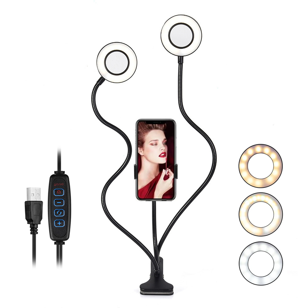 Led Ring Light - Podwójne światło LED Pierścieniowe światło wypełniające