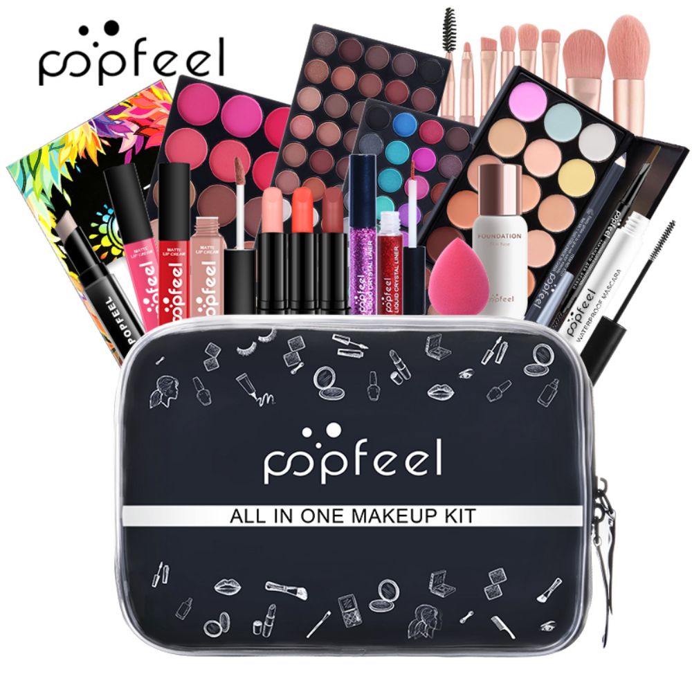 Beauty Book Makeup Kit - POPFEEL All-in-One Makeup Kit, 3 zestawy