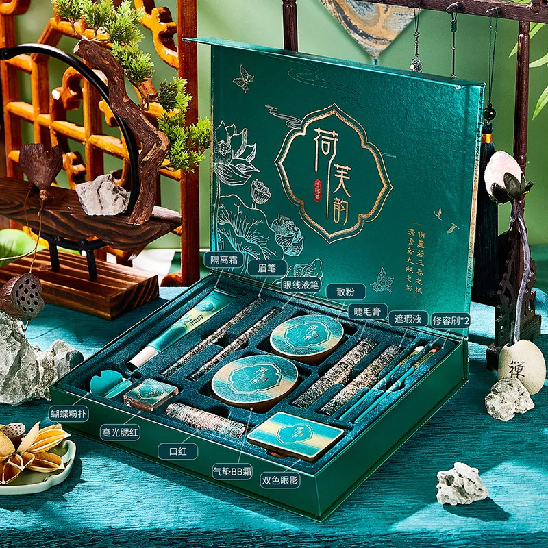 Beauty Book Makeup Kit - 13-częściowy zestaw do makijażu, zestaw kosmetyczny,