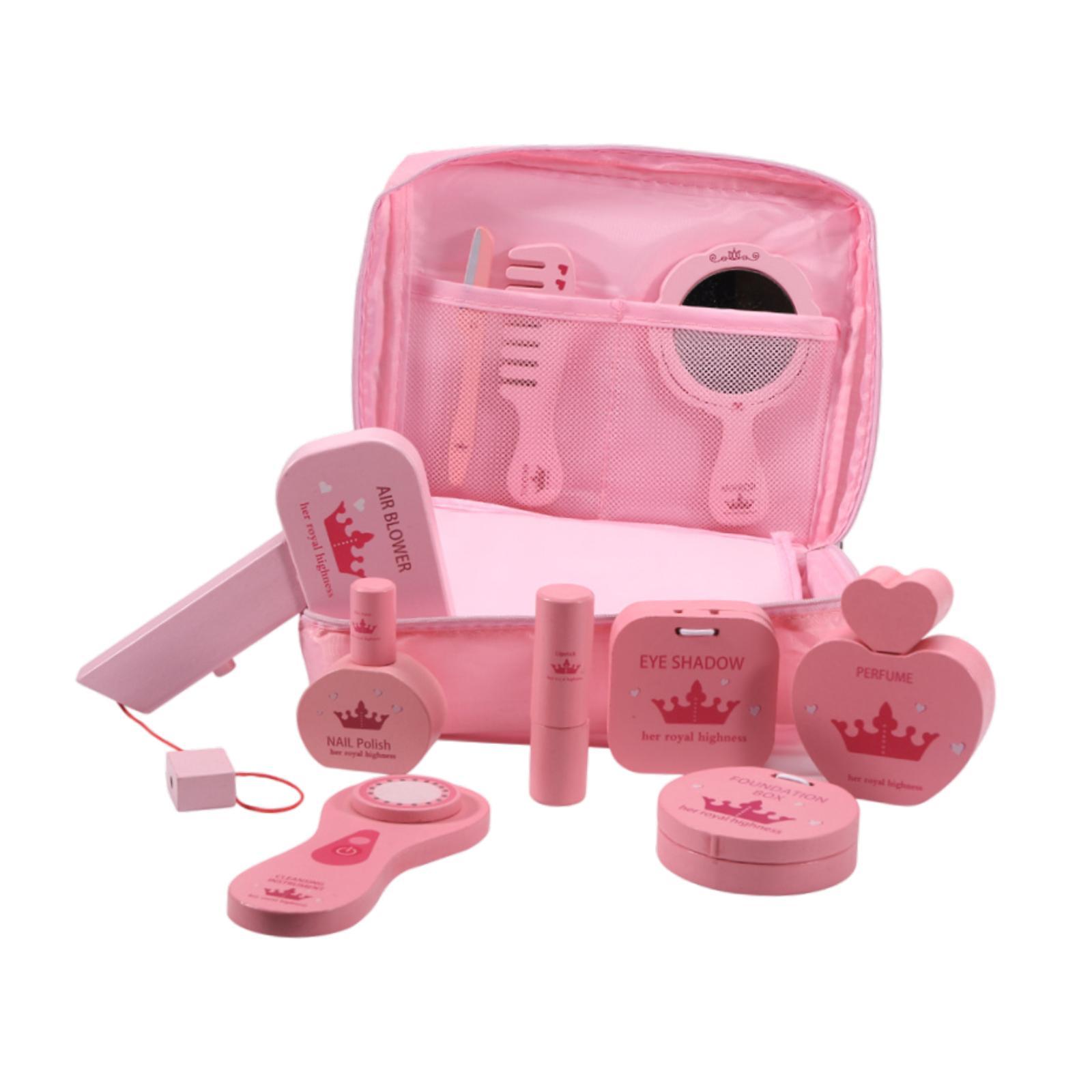 Beauty Makeup Kit For Girls - 10x Zestawy do Udawania Makijażu Drewniane