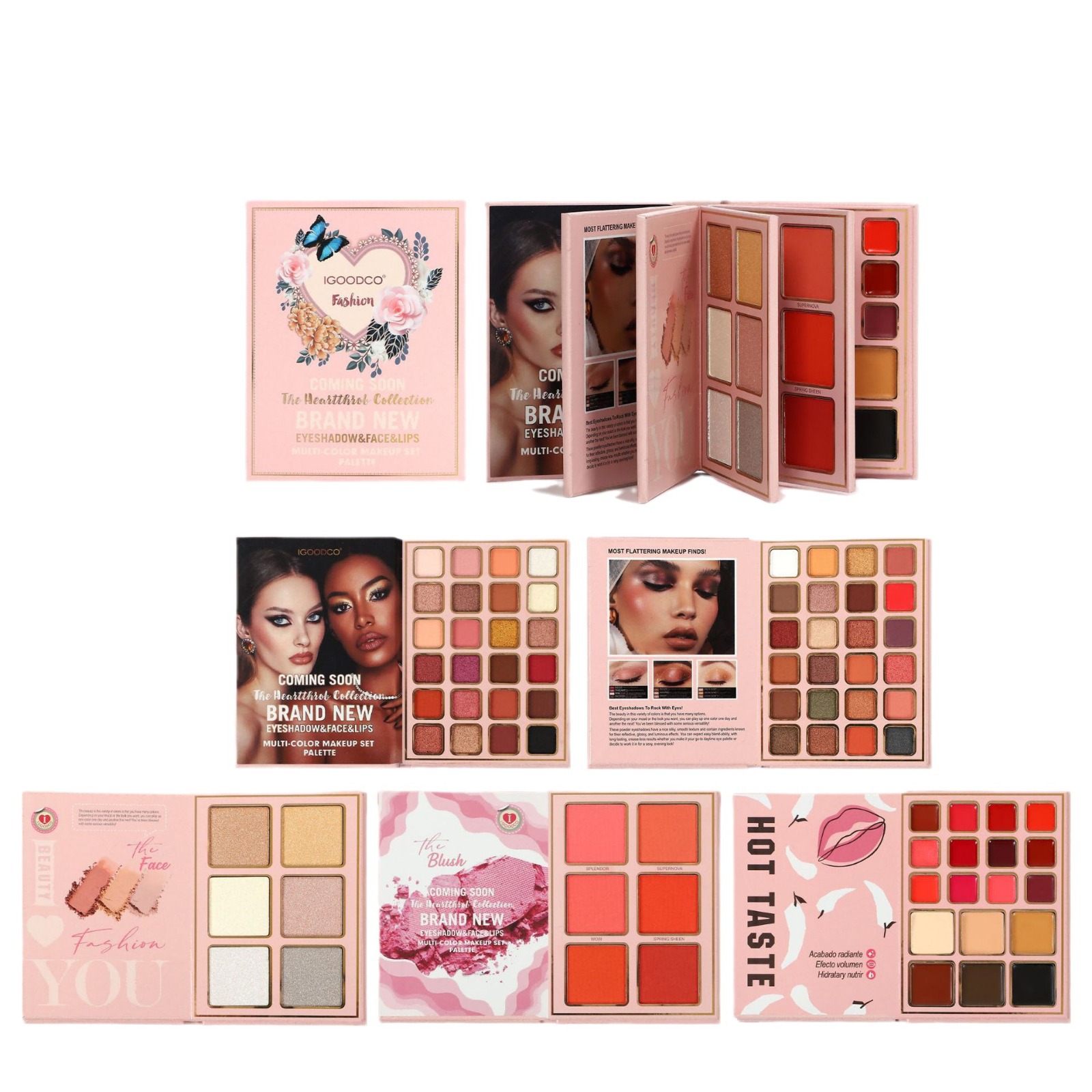 Beauty Book Makeup Kit - Profesjonalna 78-kolorowa paleta do makijażu typu