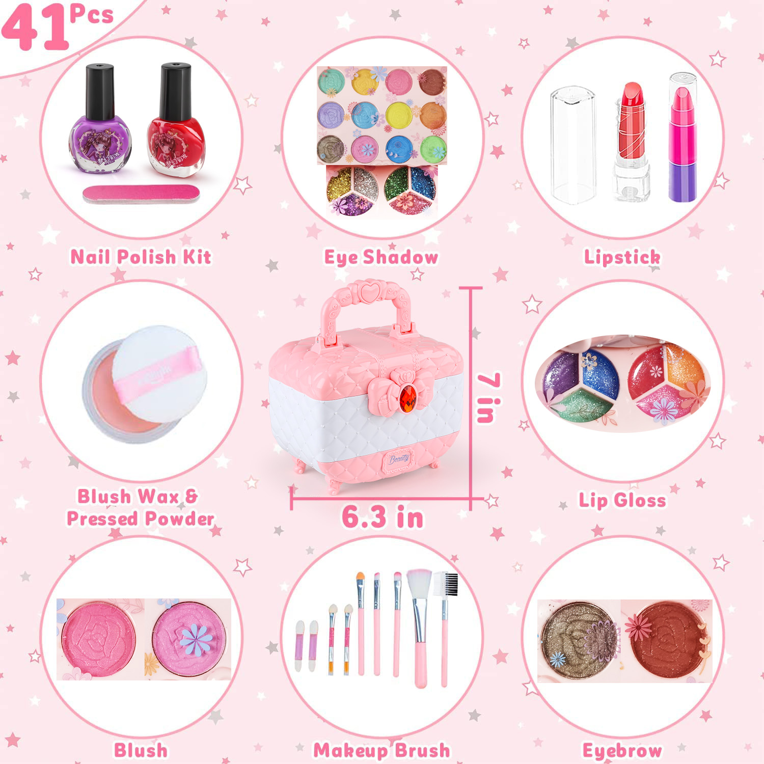 Zestaw zabawek do makijażu dla – Beauty Makeup Kit For Girls recenzja i cena