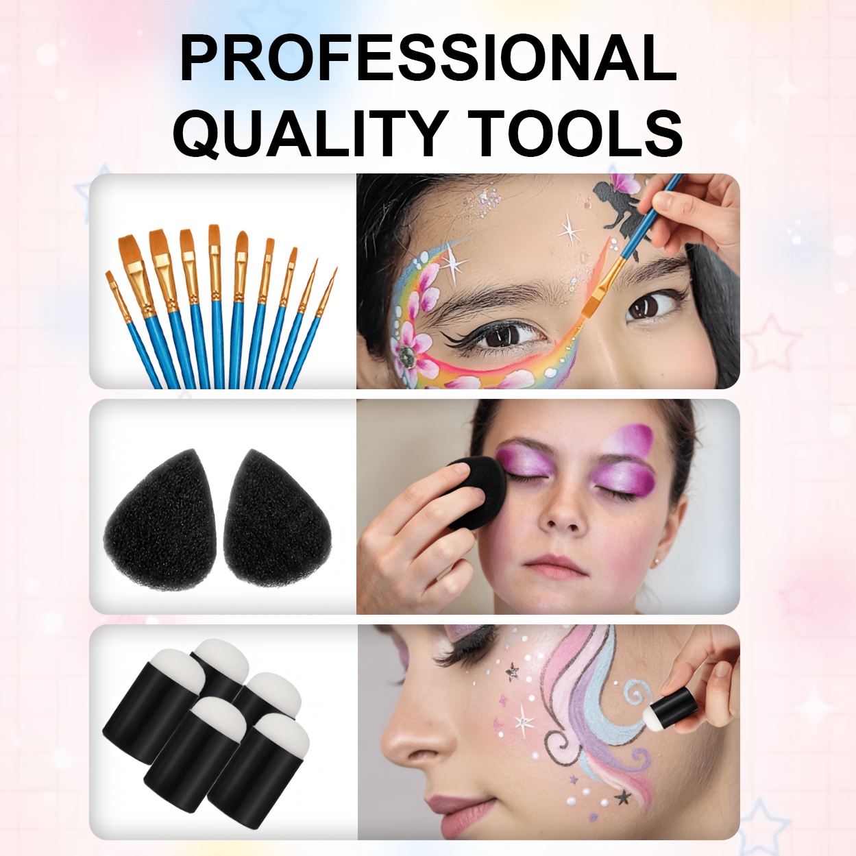 16 szt. Wielorazowych szablonó – Beauty Makeup Pictures recenzja i cena