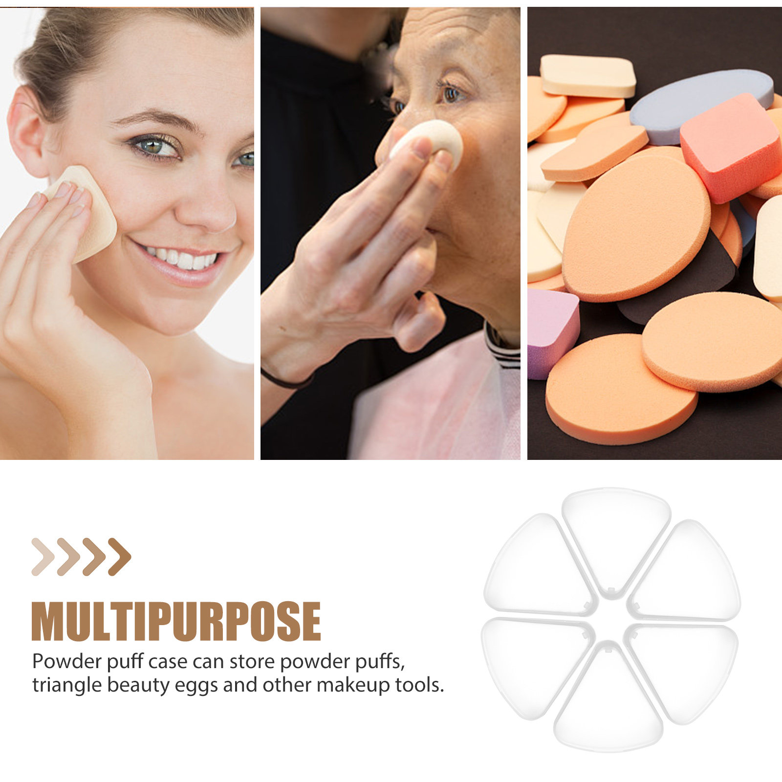 6 szt. Trójkątne etui na puder – Beauty Makeup Sponge recenzja i cena