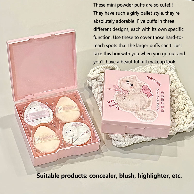 5 szt. Uroczy Mini Zestaw Gąbe – Beauty Makeup Sponge recenzja i cena