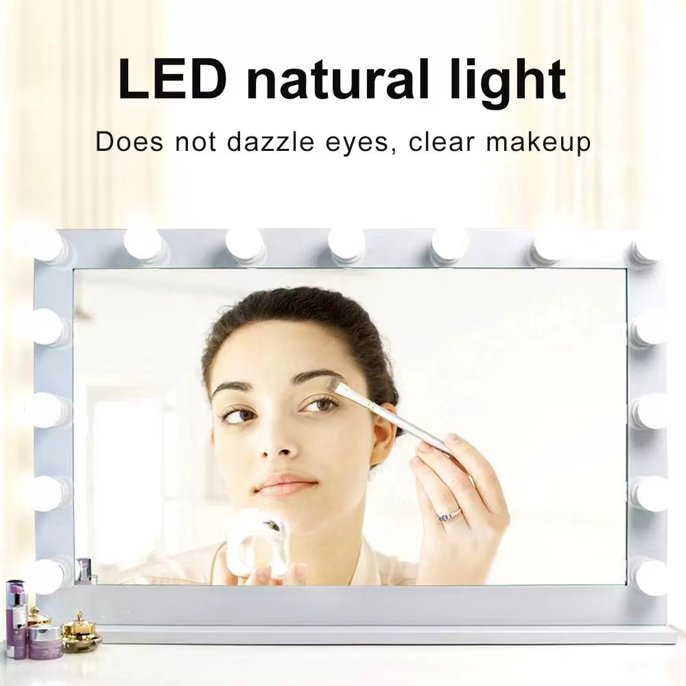 LED Light Paste Mirror Makeup  – Beauty Makeup Desk recenzja i cena
