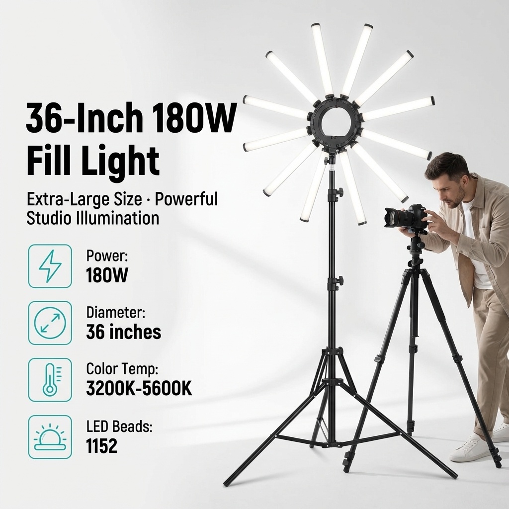 Zestaw oświetleniowy fotografi – Led Ring Light recenzja i cena