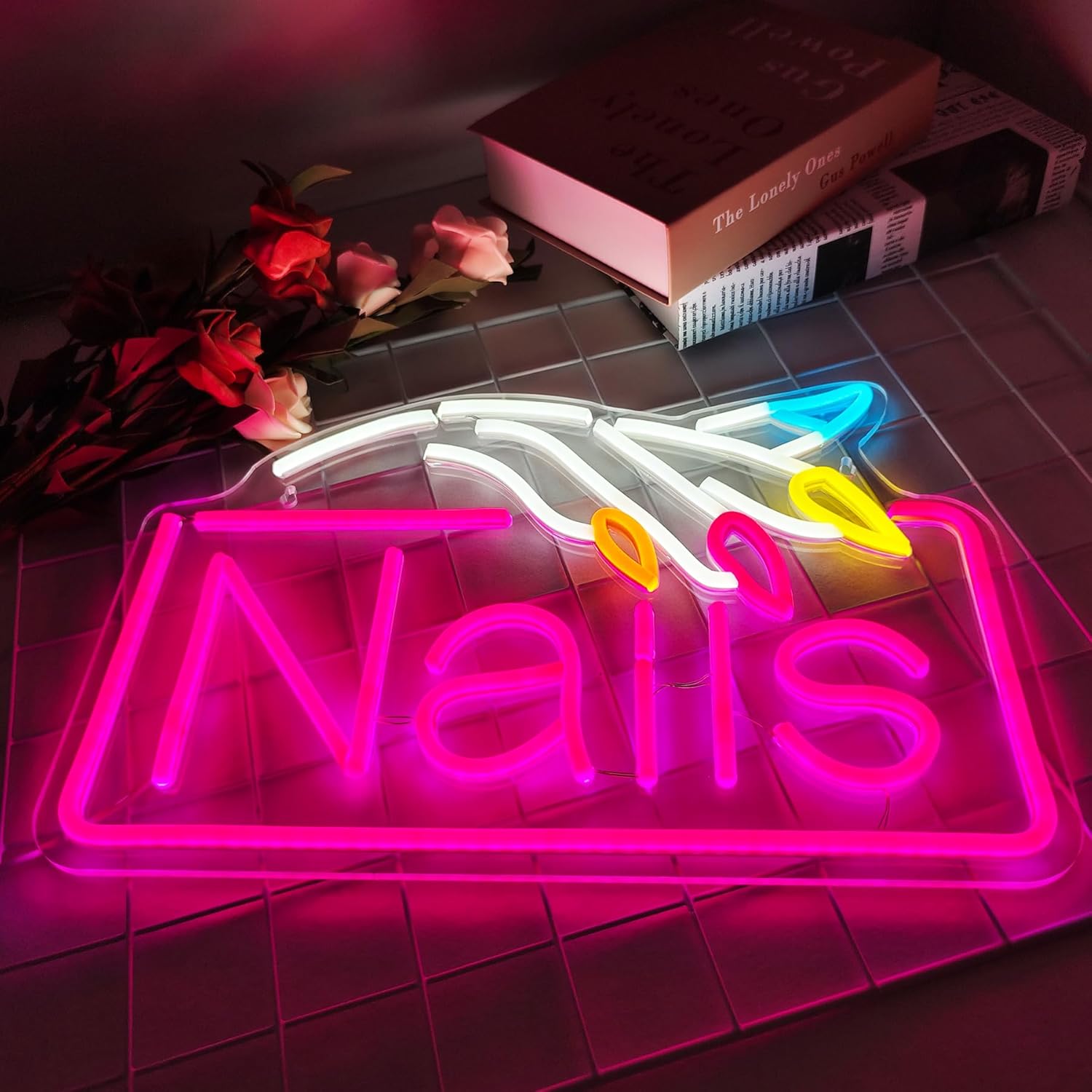 Neonowy szyld z paznokciami, l – Beauty Makeup Store recenzja i cena