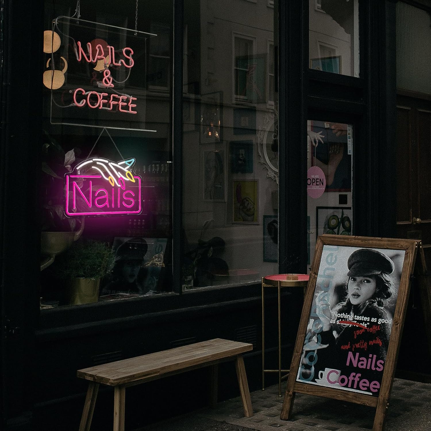Neonowy szyld z paznokciami, l – Beauty Makeup Store recenzja i cena